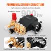 VEVOR Pressure Washer Pump, 3/4" Shaft Horizontal Triplex Plunger, 3700 PSI, 2.5 GPM, Replacement Power Washer Pumps Kit, Parts Washer Pump, Compatibl