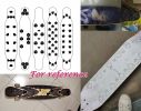36 Sheet Transparent Rhombus Skateboard Grip Stickers Grit DIY Skateboard Scooter Grip Decals